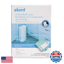 Janibell Akord 330 Adult Diaper Pail Refill Liners - 2 Count Odor Locking