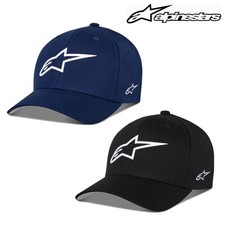 Alpinestars Baseball Cap Snap Black Blue Ageless Casual Multi Hat Unisex