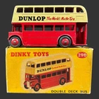 Vintage Dinky Toys Dunlop Double Deck Bus By Meccano Ltd No. 290 w. Original Box
