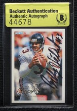 BAS 1994 Fleer Bobby Hebert #23 Authentic Auto 3c7