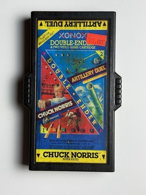 Double Ender Atari 2600 VCS Game Chuck Norris and Artillery Duel 1983 Tested!