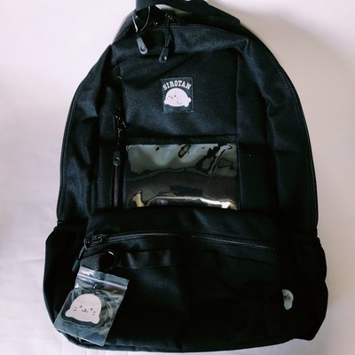 Sirotan Rucksack with Transparent Window Backpack Daypack F/S Japan Black New