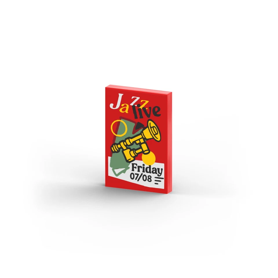 PRIBRI Jazz Live Poster ❤️ Custom printed original LEGO® brick tile /16019