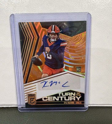 Panini 2025 Donruss Elite TOC Kyle McCord Rookie Auto Orange #TOC-KMC 193/199