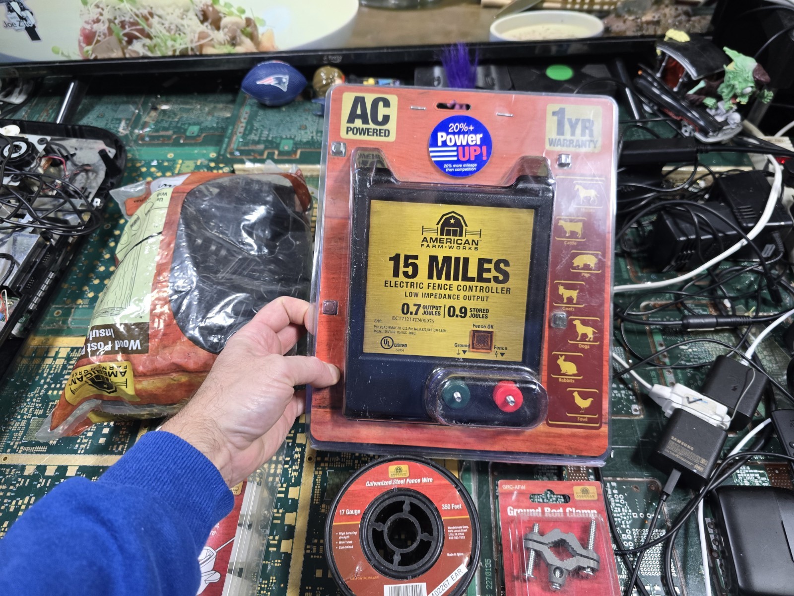 AMERICAN FARM WORKS-EXACT-15 Mile AC Low Impedance Electric Fence w/Accessories