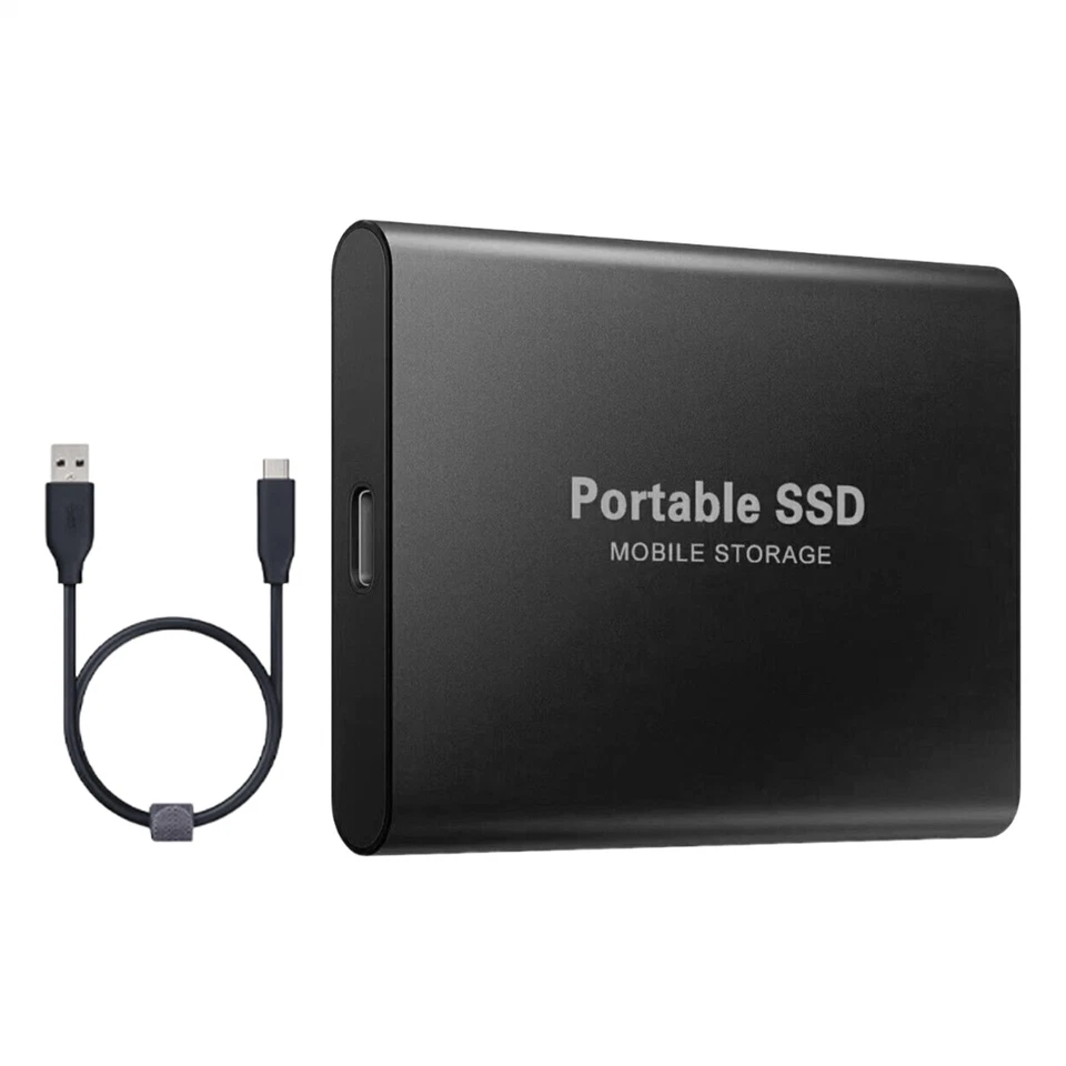 2 TB externe Festplatte SSD Disk Speicher USB 3.0 HDD für PC Laptop Telefon - Bild 2 von 4