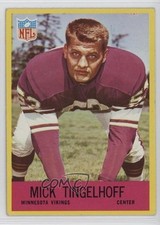 1967 Philadelphia Mick Tingelhoff #107 HOF 2v5