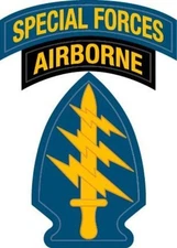 US Army Special Forces Patch Decal, Full Color, Permanent