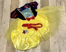 WHAT A CHARACTER Snow White Velvet Princess Costume Bloomers Headband 18MO