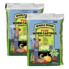 Wiggle Worm Pure Organic Mineral-Dense Worm Castings Fertilizer, 15lbs, 2 Pack 3.07 per gallon