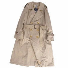 Vintage Burberry Burberrys Coat Trench Back Check Outerwear Mens 46 Used MOLO-0