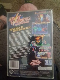 Sega Saturn's night warriors darkstalkers revenge in case with owner's manual
