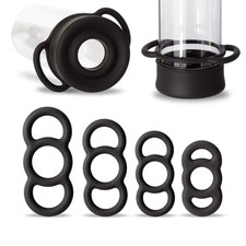 Cock Ring 4 Pack Soft Stretchy Silicone Stay Hard Penis Rings Last Longer ED