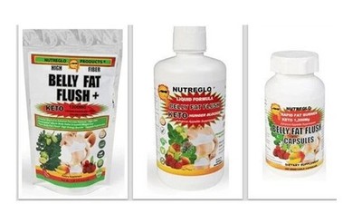 Nutreglo - Rapid Belly Fat Flush Package for male and female {1 month supply}