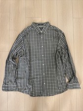 Eddie Bauer Long Sleeve Button Shirt Men Sz 2XL Green Plaid Classic Fit