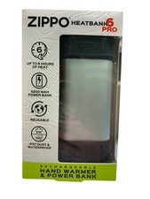 Zippo HeatBank 6 Pro Rechargeable Hand Warmer  Power Bank 5200mAh USB Charger