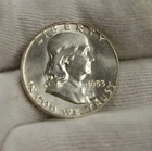 1953  US Franklin Half 50c Nice Unc