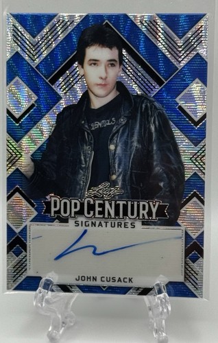 John Cusack 2022 Leaf Pop Century Signatures Blue Wave Autograph Auto /8!