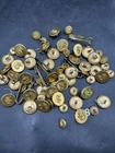 Vintage Waterbury Buttons Co. Brass Snake S Military Uniform. USA Antique. ML