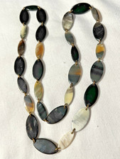 Gorgeous Genuine Handcrafted Southwestern Buffalo Horn Necklace 30" LONG
