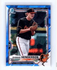 2021 Bowman Chrome Sapphire Gunnar Henderson BCP-49 Baltimore Orioles