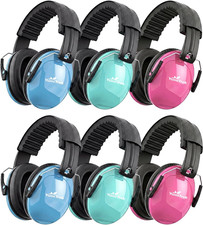 Kids Noise Cancelling Headphones 6 Pack, Kid Ear Hearing Protection 27Db Noise
