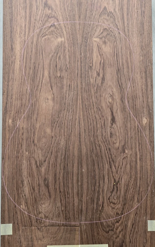 Southeast Asian Rosewood Tonewood Guitar Back + Side Set Luthier Book Match #1 - Image 3 of 4