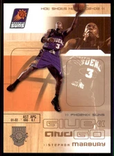 2002-03 Fleer Hot Shots Hot Hands #122 Stephon Marbury Shawn Marion Suns /199