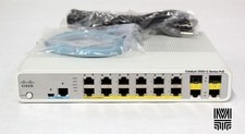 Cisco WS-C3560C-12PC-S 3560C 12FE PoE 2 x Dual Purpose Uplink IP Base Switch
