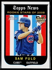 Sam Fuld 2008 Topps Heritage #123 Rookie Chicago Cubs