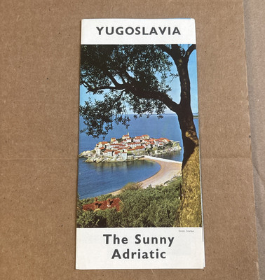 1965 The Sunny Adriatic Yugoslavia Travel Booklet,  Maps