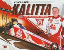 2026 Doug Kalitta signed Mac Tools "2nd Version" Top Fuel NHRA Hero Card