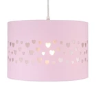 Litecraft Glow Light Shade 30 cm Easy Fit Hearts Children's Lampshade - Pink