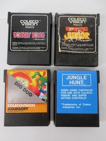 Genuine ColecoVision Console Bundle + 5 Games Controllers Cables IN BOX - WORKS