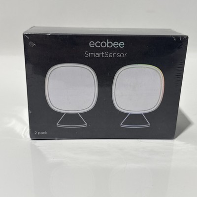 ecobee SmartSensor Room Temperature Sensors - White, Pack of 2 (EB-RSHM2PK-01)