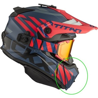 CKX Twilight/Scarlet Replacement Muzzle For Titan Original Marks Helmet 517079