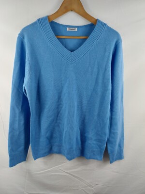 Demart Womens Blue V-Neck Jumper (165-00050)