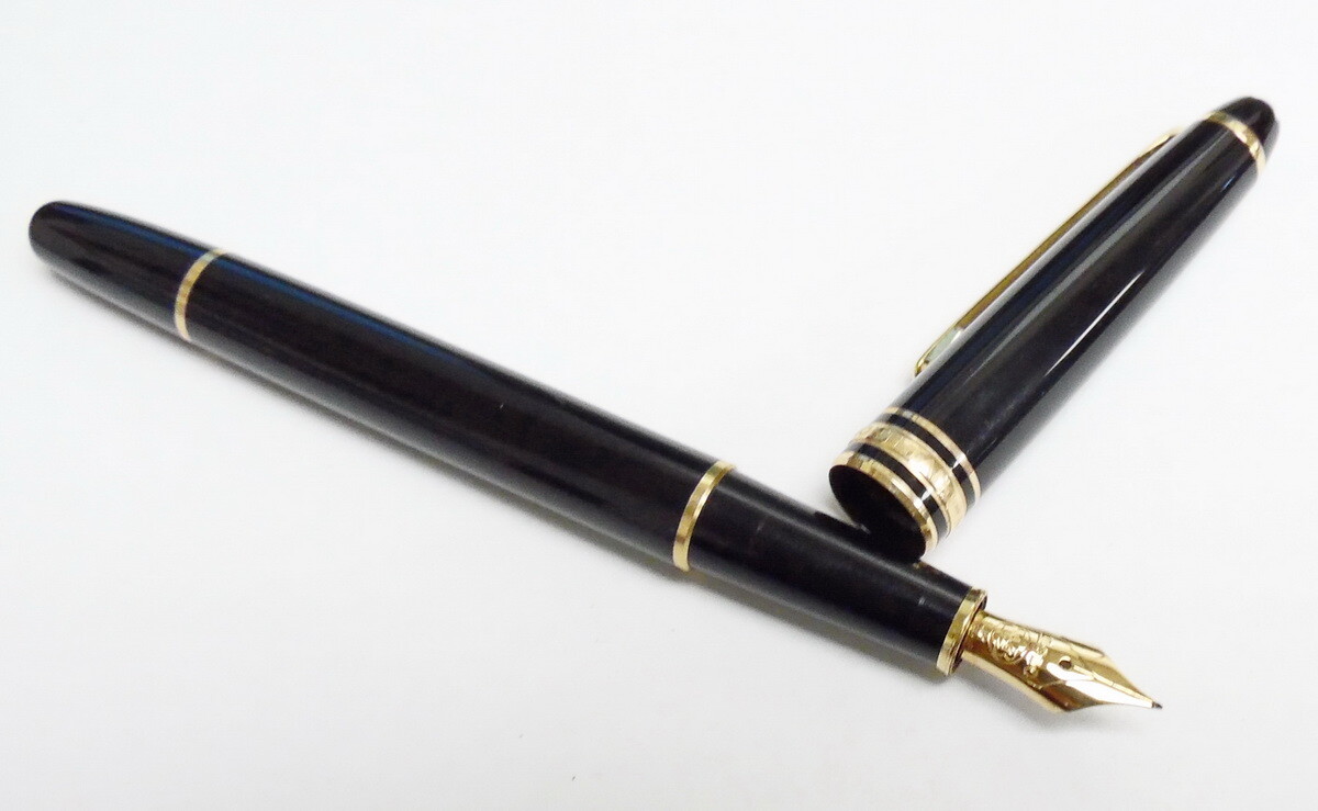 Montblanc Meisterstuck 144 Black Fountain Pen 4810 14k NIB Montblanc Meisterstuck 144 Black Fountain Pen 4810 14k NIB