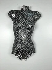 Metal Wall Art  Black Female Sculpture Torso home decor by Holly Lentz