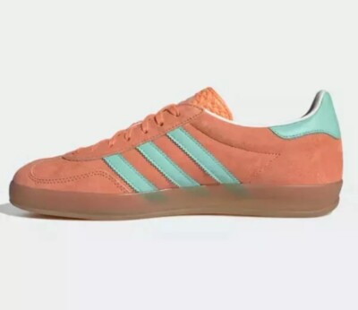 adidas gazelle silver green womens Adidas Gazelle Indoor Easy Orange
