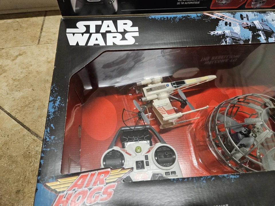 SPIN MASTER STAR WARS AIR HOGS RC X-WING vs DEATH STAR - NEW SEALED - Image 3 of 4
