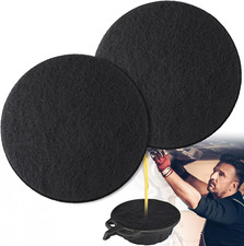 2 Pack 18 Inch Oil Drain Splash Pad Round No Spill Heat Resistant Change Mat
