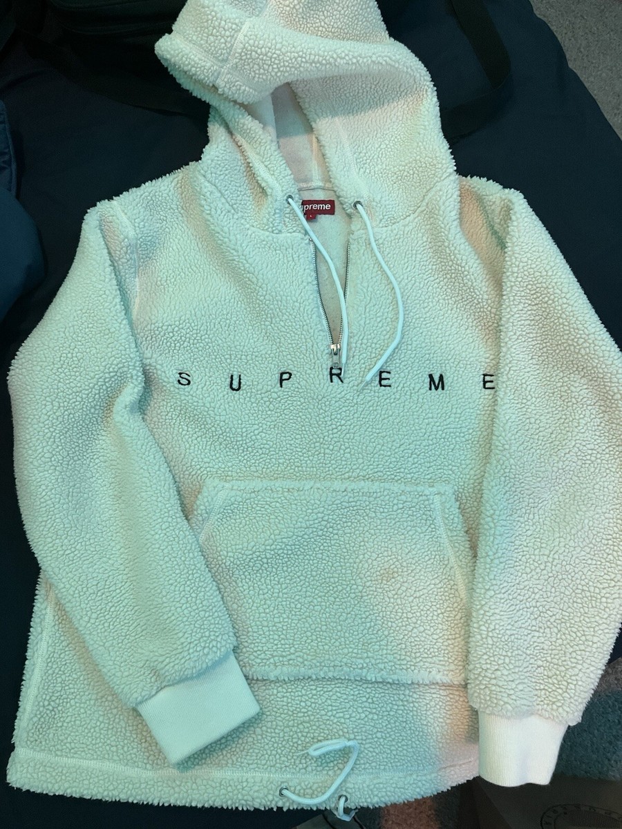 Supreme Sherpa Fleece Pullover Size L | eBay