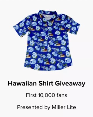 KC Royals Men's Short Sleeve Hawaiian Shirt SGA 6/29/24
