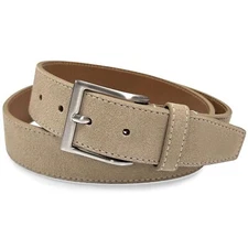 41104 Suede Belt Genuine Suede Leather Casual Jean Belt 1-1/2"(38mm) Wide