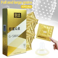 10Pc Small Size Tight Condoms Ultra Thin Latex Condom Men Products 45MM Spike
