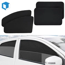 4PCS Magnetic Car Window Sun Shade Cover Curtain Front Rear Shield UV Protection