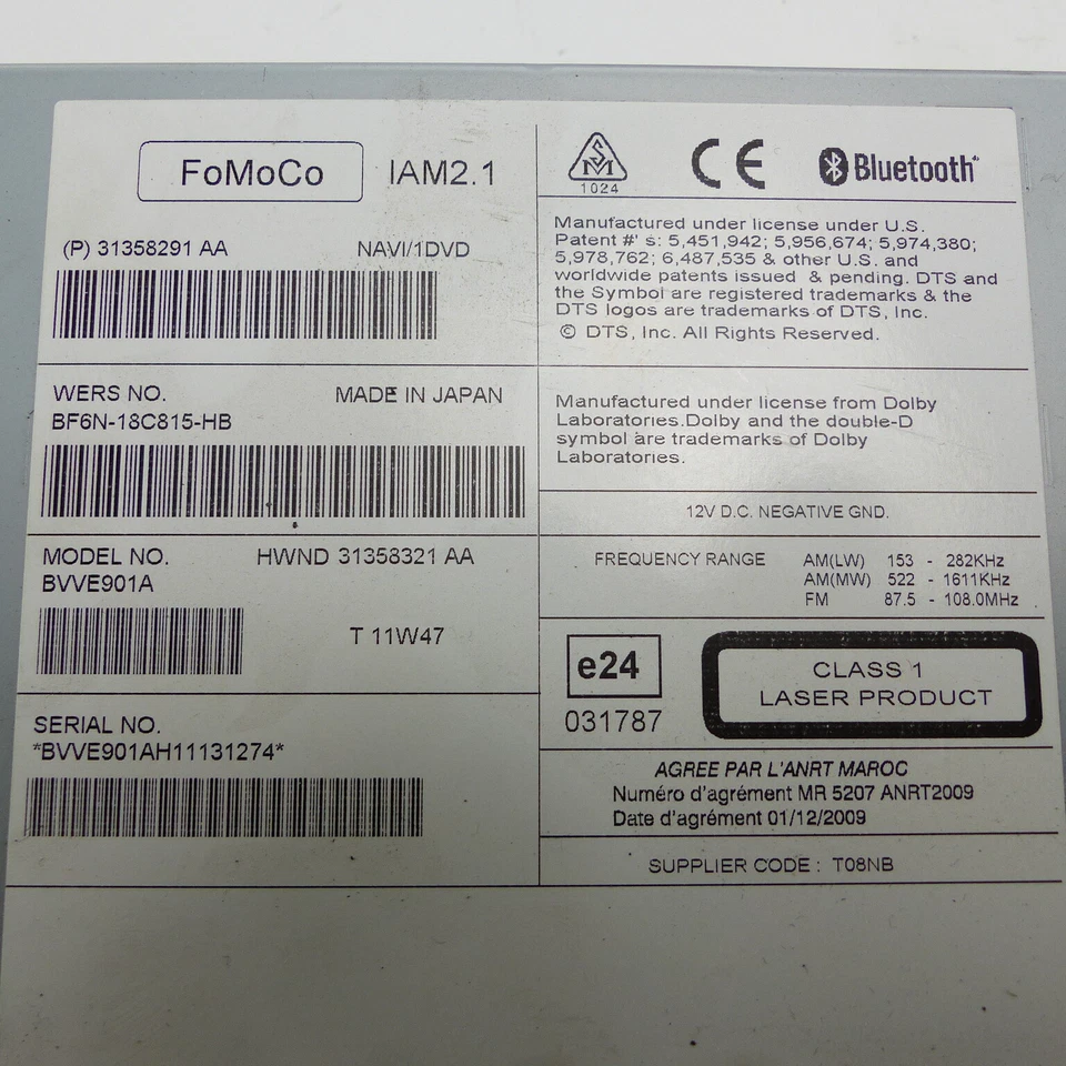 Autoradio Premium Sound Mediaplayer Volvo V60 I CD DVD AUX Bluetooth - Bild 4 von 4