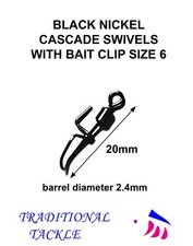 CASCADE SWIVELS - SEA FISHNG RIGS, CLIP DOWN RIGS, LINE BAIT IMPACT CLIPS