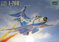 Trumpeter 02862 - 1:48 J-7GB Fighter. Karton BeschäDigt